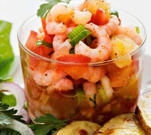 Prøv også Ceviche av reker.
