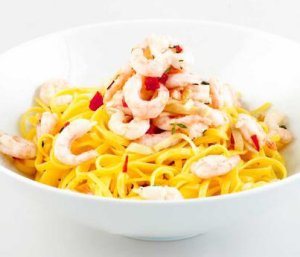 Prøv også Pasta linguine med reker og chili.