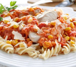 Prøv også Pasta med sei og tomatsaus.