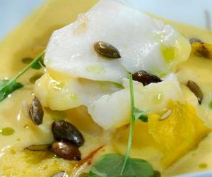 Prøv også Torsk med gresskarsuppe.