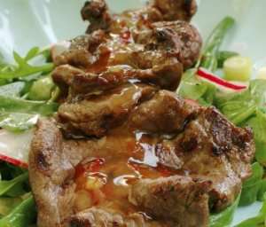 Prøv også Grillet teriyakibiff med potetsalat.