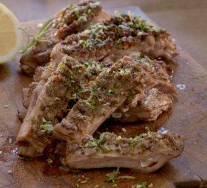 Prøv også Fersk lammeribbe med gremolata.