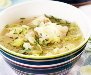 Prøv også Fiskesuppe med hyse og purre.