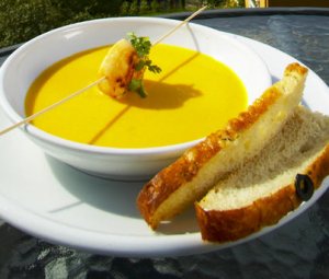 Prøv også Gresskarsuppe med kamskjell.