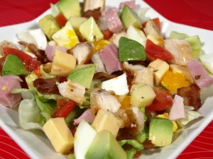 Prøv også Cobb salat.