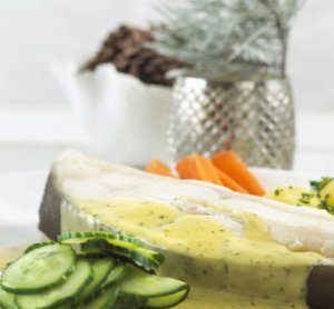 Prøv også Kokt kveite med agurksalat.