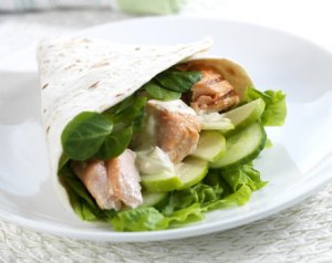 Prøv også Grillet laks i wrap med eple.
