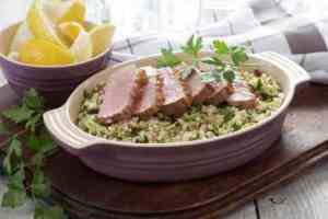 Prøv også Stekt lam med tabbouleh.