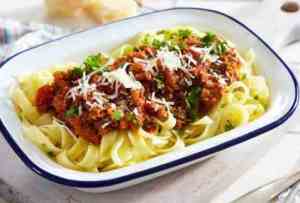 Prøv også Pasta bolognese med krabbe.