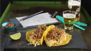 Prøv også Maistortilla med pulled pork.