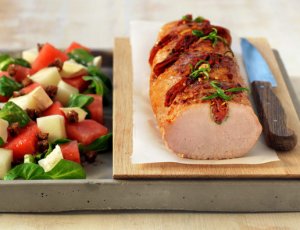 Prøv også Helstekt ytrefilet av svin med chorizo og rosmarin.
