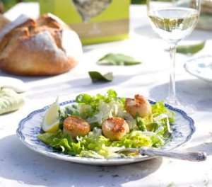 Prøv også Salat med kamskjell.