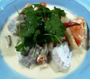 Prøv også Tom yam pla med fløte.