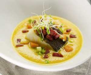 Prøv også Gulrotsuppe med torsk, chili og ingefær.