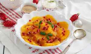 Prøv også Appelsincarpaccio med granateple.