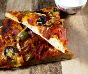 Prøv også Pizza med purre og chorizo.