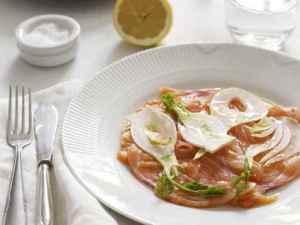 Prøv også Laksecarpaccio med fennikel.