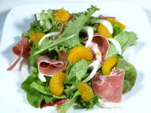 Prøv også Mandarinsalat med spekeskinke.
