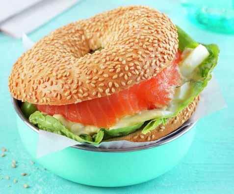 Prøv også Bagel med eggesalat og røkelaks.