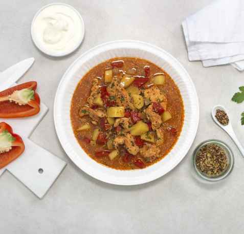 Prøv også Kyllinggryte med paprika og sennep.