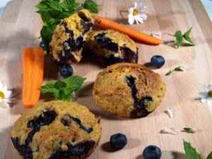Prøv også Muffins med gulrot og blåbær.
