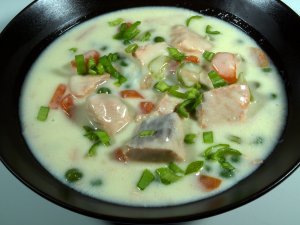 Prøv også Laksesuppe.