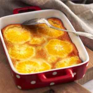Prøv også Appelsinclafouti.