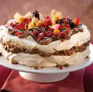 Prøv også Pavlova med sjokolademousse.