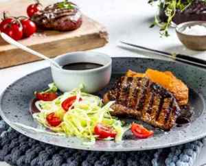 Prøv også Grillet biff med søtpotetmos.