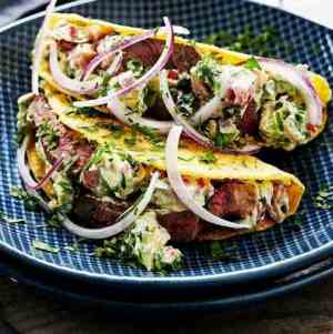 Prøv også Taco med kremostsalsa.