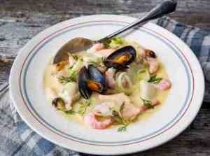 Prøv også Kremet fiskesuppe med havets skatter.
