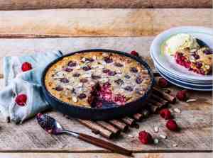 Prøv også Clafoutis med bringebær.