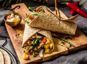 Prøv også Grove og smakfulle vegetarwraps.
