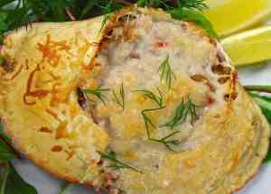 Prøv også Krabbe gratinert med parmesan.