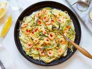 Prøv også Lune reker med spaghetti av squash.