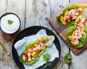 Prøv også Pulled salmon taco i hjertesalat.