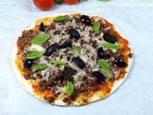 Prøv også Tortillapizza med oliven og kjøttdeig.