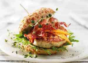 Prøv også Fiskeburger med cheddar og bacon.