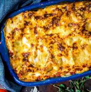 Prøv også Vegetarlasagne med vegetardeig.