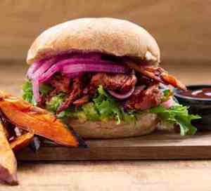 Prøv også Vegetar pulled burger.