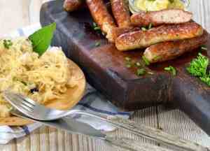 Prøv også Bratwurst og sauerkraut.