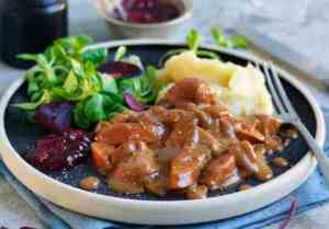 Prøv også Stroganoff med pølser.