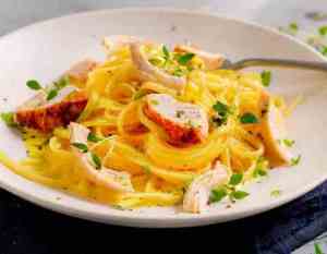 Prøv også Kremet pasta med grillet kylling.