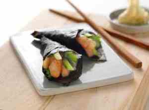 Prøv også Temaki sushi med sei.