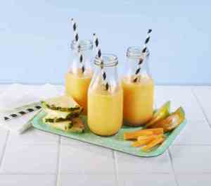 Prøv også Smoothie med ananas, mango og gulrot.