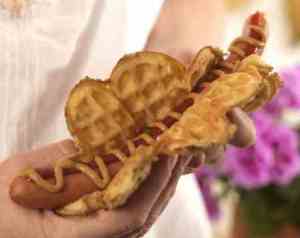Prøv også Potetvaffel med pølse.