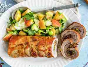 Prøv også Porchetta med stekt eple og rosenkål.