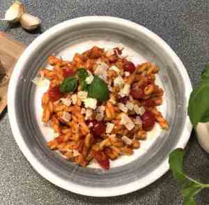 Prøv også Pasta Arrabiata.
