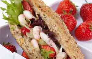 Prøv også Sandwich med reker og jordbær.