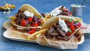 Prøv også Gyros med lammestek.